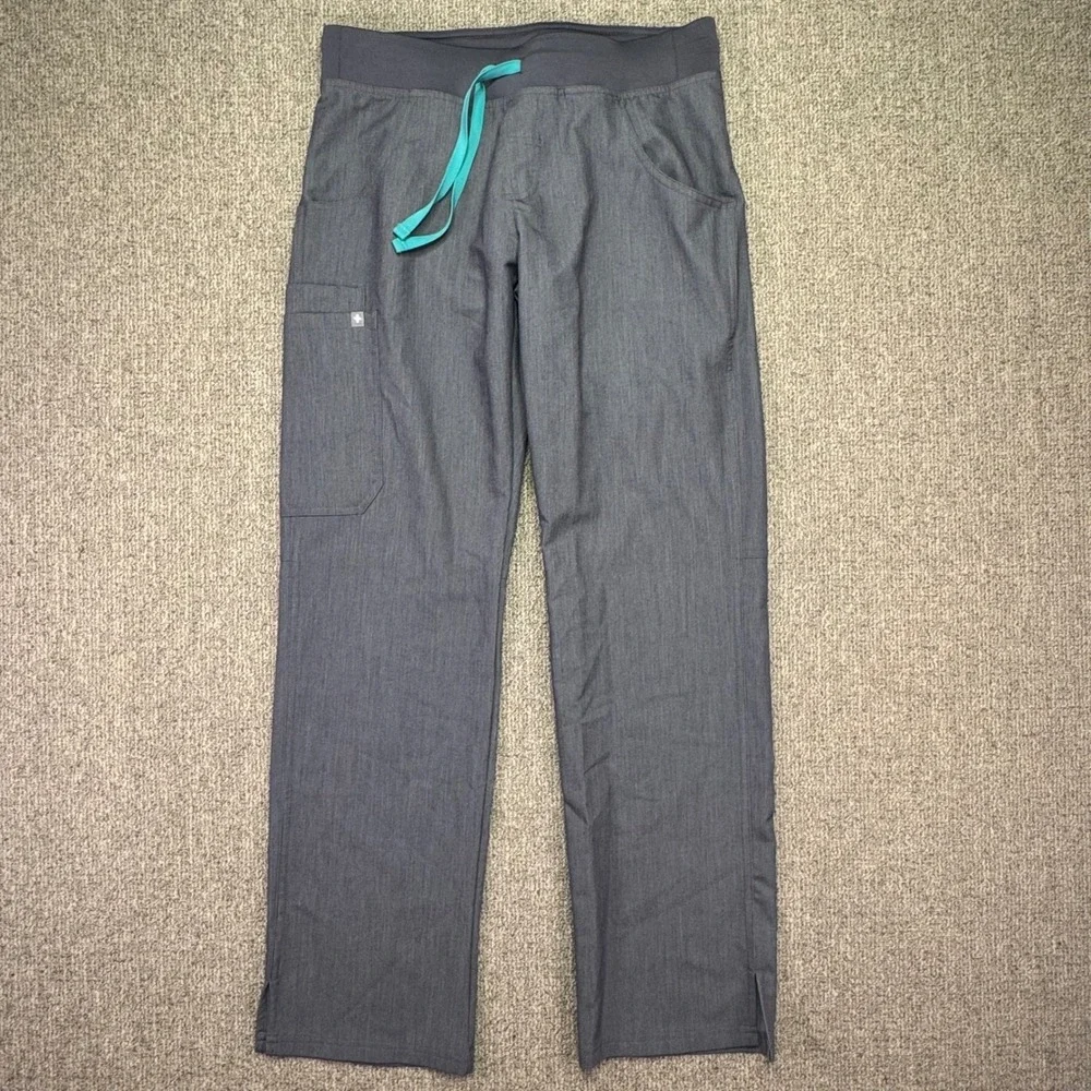 FIGS Kade Cargo Scrub Pants Size Small Heather Charcoal Grey Unisex NWOT T21004